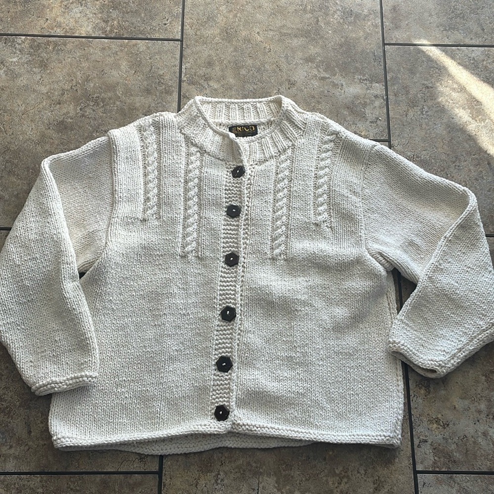 RICO 100% cotton cardigan sweater XL
